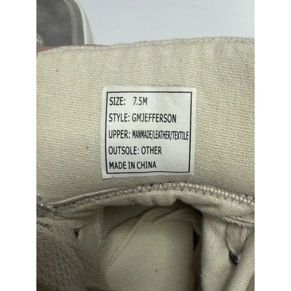 VTG Guess High Top Sneakers Gray Quilted Style GM-JAMAL-C Mens Size 7.5 Y2K